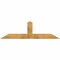 Ekena Millwork Portland Rough Sawn Timber Gable Bracket, Western Red Cedar, 72"W x 21"H x 4"D x 6"F, 7/12 Pitch GBW072X21X0406POR00RWR - alternate 1